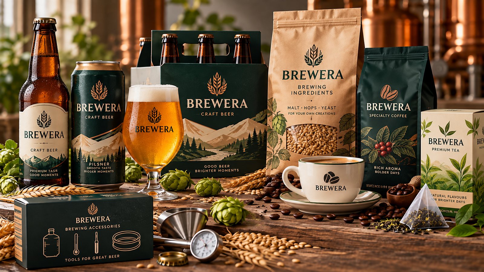 Brewera – Craft beer, Specialty coffee, Premium tea, Brewing ingredients, Brewing accessories
